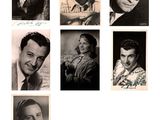 several black and white photographs of men and women in old fashion
