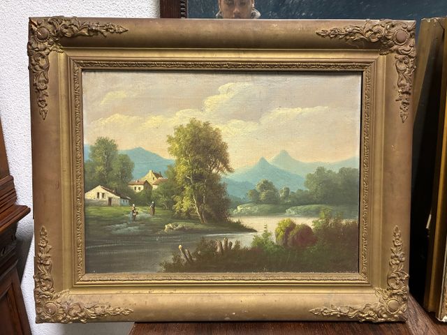 TEXIER (fin XIXe début XXe) « paysage ». Huile sur toile. Signée ...