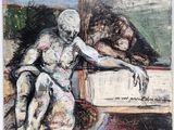 an image of a painting of a man sitting in a chair