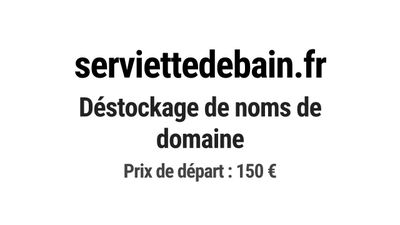 Nom de domaine serviettedebain.