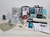 a table with a lot of items on it