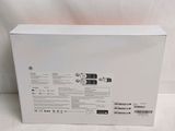 the back of a white box that is open on a white surface