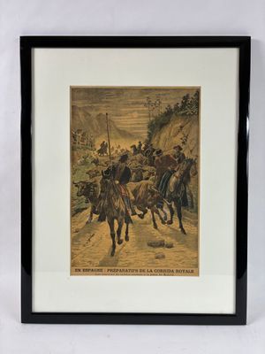 "En Espagne : préparatifs de la corrida royale" - Illustrati…