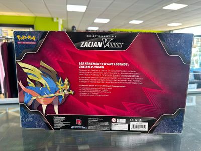the back of a box with a picture of a pokemon figure on it
