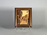 une photo d'une rue dans un cadre