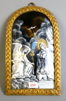 an image of a painting on a wall with a bird flying over it
