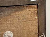 a picture of a wooden frame with a picture on it