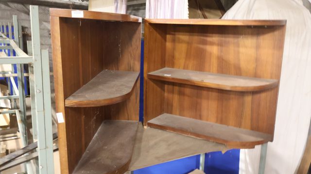 Lot de 2 étagères bout de canapé en bois