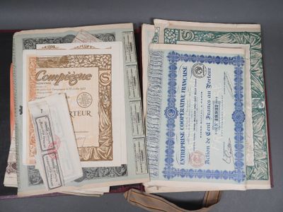 several different types of certificates are in a case on a table