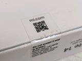 a close up of a box with a qr code on it