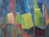 peinture représentant un tableau représentant un voilier sur un plan d'eau