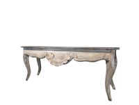Importante console en bois naturel sculpté et mouluré à déco… (photo 2)