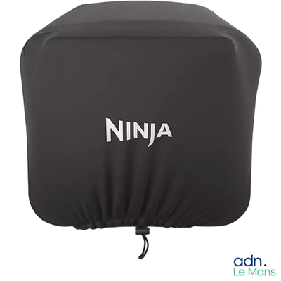 un gros plan sur une couverture noire sur laquelle est inscrit le mot « ninja »