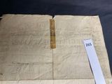 a piece of paper with a piece of paper attached to it