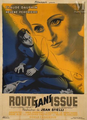 a poster for a movie starring a woman in a blue dress