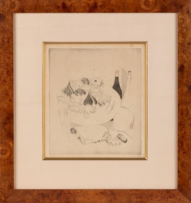 l'image d'un dessin représentant une femme assise sur une chaise