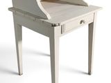 an image of a white desk with a drawer on it