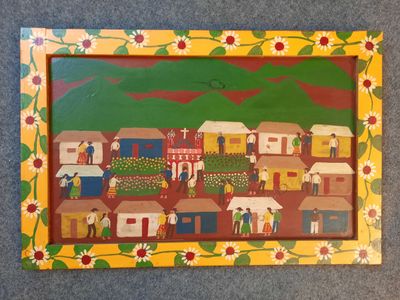 une image d'un tableau sur le mur d'une maison