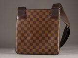 louis vuitton damier messenger bag in brown and brown checkerboard