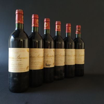 Six btles SAINT JULIEN grand cru, Château Branaire, 2000 - Photo 1