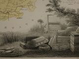 a drawing of a map of the state of virginia