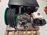 a picture of a water pump with hoses and a hose