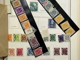 a book with a bunch of stamps on it