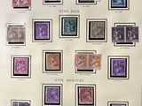 a picture of a framed picture of different types of stamps