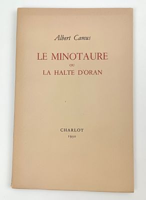 la couverture du livre *Le Minotaure de la Haute Dormn* d'Albert Camus