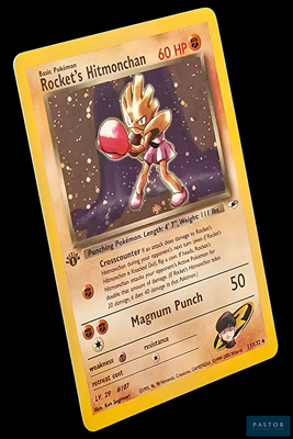 une carte sur laquelle figure l'image d'un personnage de Pokémon