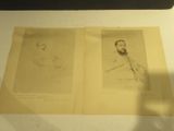 deux dessins représentant un homme et une femme posés sur une table