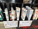 many different types of skin care products on display