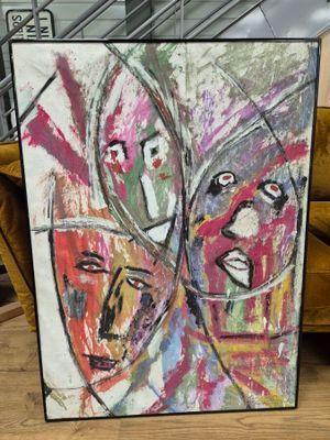 ECOLE DU XXe Portraits Huile sur toile, signée en bas à droi… - Photo 1