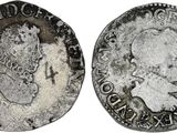 une pièce d'argent représentant une femme