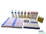 many different types of hand sanitizers on the table