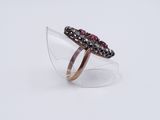 a close up of a ring on a clear surface