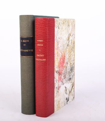 BAZIN (René) Stéphanette. 1 vol. pt in-8 relié pleine toile …