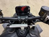 a close up of the handlebars on a motorcycle