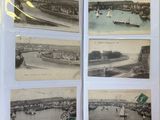 an old photo of a book with pictures of boats in the water