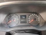 a close up of a car dashboard with a speedometer and gauges