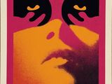 an image of a close up of a poster with a person ' s face