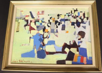 Jean EDELMANN (1916-2008) Abstraction Acrylique sur isorel s…