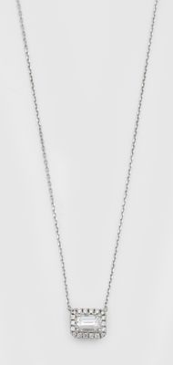 Hochfeiner Diamantanhänger Weißgold, gest. 750. Schauseitig …