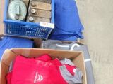 many boxes of items that are sitting on the floor
