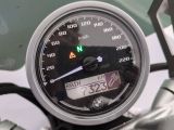 a close up view of a speedometer on a motorcycle