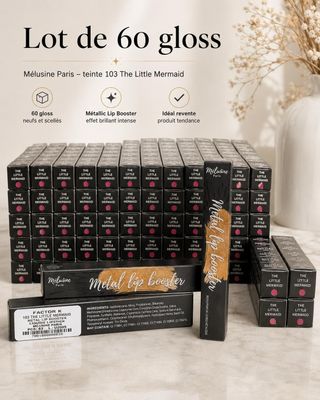 lot de 60 glosses - the little mermaid