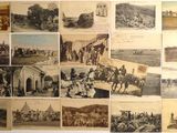 une vieille photo montrant tout un tas de photos de personnes et d'animaux