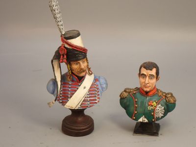 Figurines d'artistes - Bustes Empire, 1/10, Napoléon et Huss…