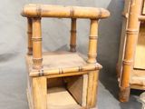 two chairs that are next to each other on a table