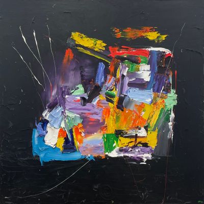 Hector MARINO (né en 1959) Composition Acrylique sur toile M…